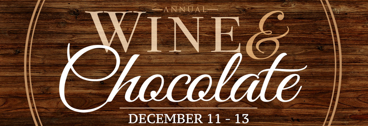 Wine & Chocolate Festival logo.