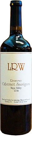 Bottle of Lakeridge Winery Napa Valley Cabernet Sauvignon wine.